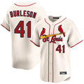 Elroe St. Louis Cardinals #41 Alec Burlesona Player Cream Home Limited Stitched Jerseys