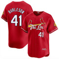 Elroe St. Louis Cardinals #41 Alec Burlesona Player Red City Connect Limited Stitched Jerseys