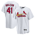 Elroe St. Louis Cardinals #41 Alec Burlesona Player White Home Game Stitched Jerseys