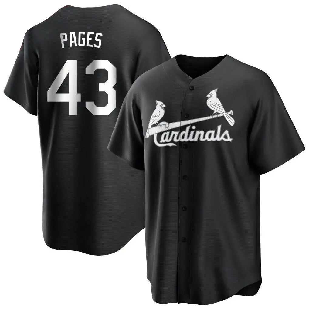 Elroe St. Louis Cardinals #43 Pedro Pages Player Black City Connect Home Limited Stitched Jerseys