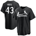 Elroe St. Louis Cardinals #43 Pedro Pages Player Black City Connect Home Limited Stitched Jerseys