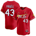 Elroe St. Louis Cardinals #43 Pedro Pages Player Red City Connect Limited Stitched Jerseys