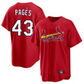 Elroe St. Louis Cardinals #43 Pedro Pages Player Red Home Game Stitched Jerseys