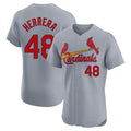 Elroe St. Louis Cardinals #48 Ivan Herrera Player Gray Home Limited Elite Stitched Jerseys