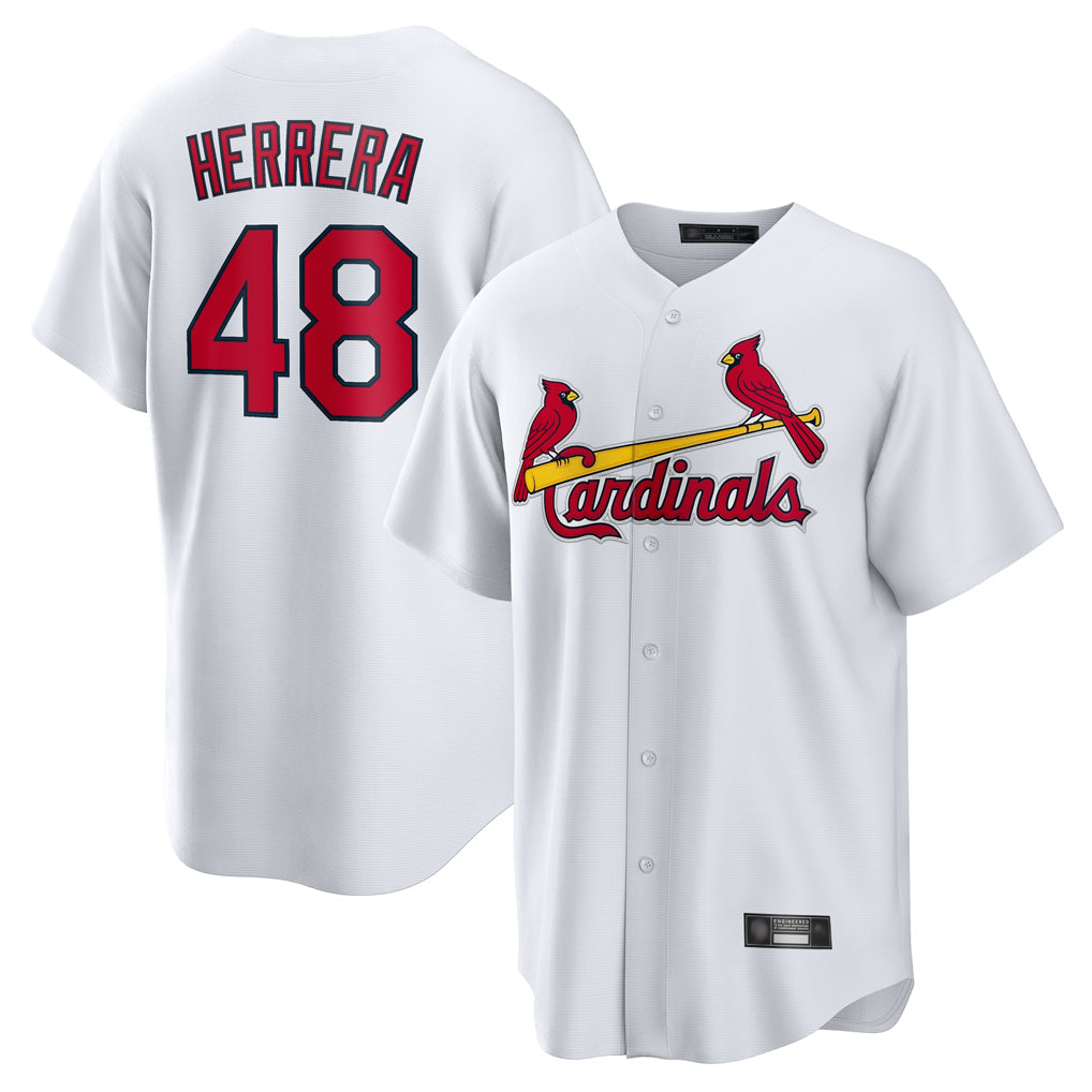 Elroe St. Louis Cardinals #48 Ivan Herrera Player White Home Game Stitched Jerseys