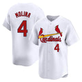 Elroe St. Louis Cardinals #4 Yadier Molina Player White Home Limited Stitched Jerseys