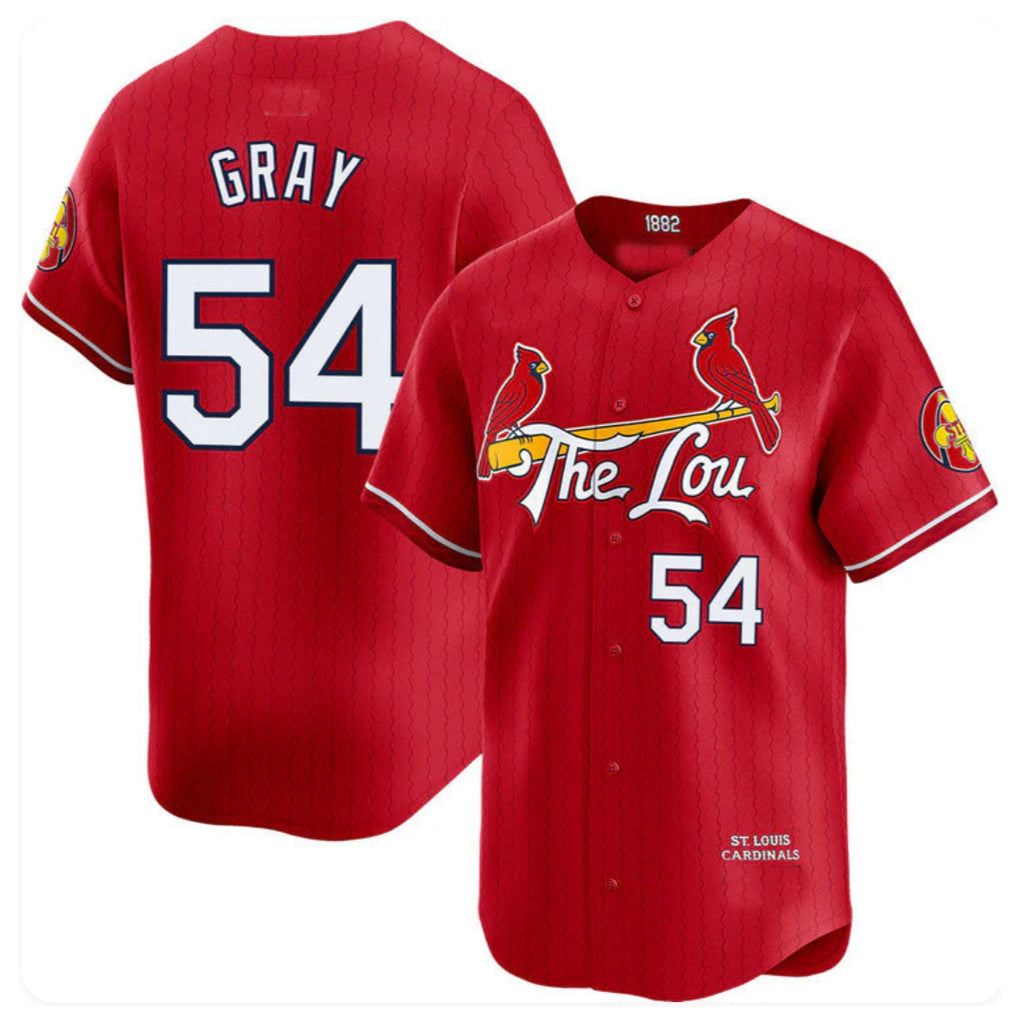 Elroe St. Louis Cardinals #54 Sonny Gray Player Red City Connect Limited Stitched Jerseys
