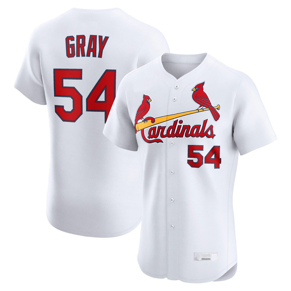 Elroe St. Louis Cardinals #54 Sonny Gray Player White Home Limited Elite Stitched Jerseys