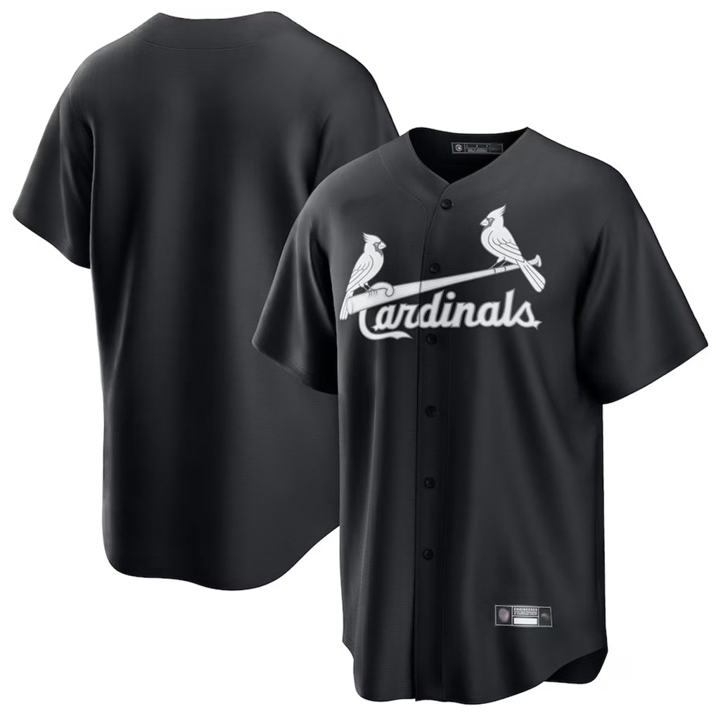 Elroe St. Louis Cardinals Blank Player Black Cooperstown Collection Limited Stitched Jerseys