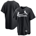 Elroe St. Louis Cardinals Blank Player Black Cooperstown Collection Limited Stitched Jerseys