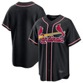 Elroe St. Louis Cardinals Blank Player Black Replica Carbon Fashion Stitched Jerseys