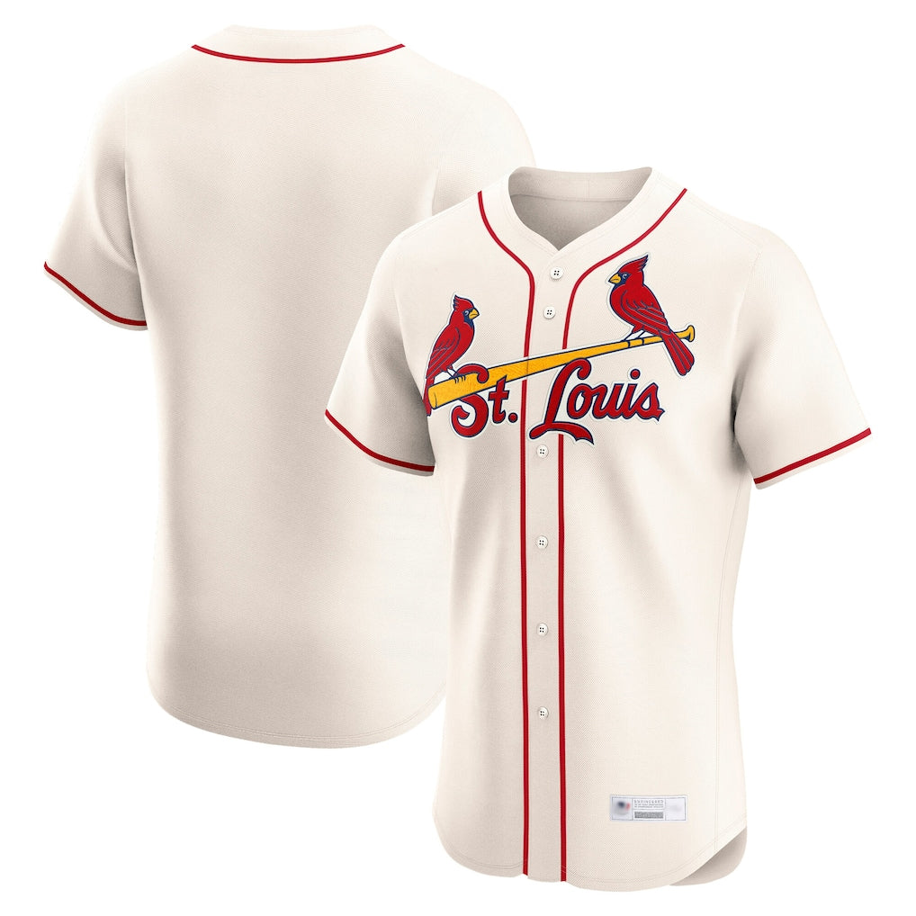Elroe St. Louis Cardinals Blank Player Cream Home Limited Elite Stitched Jerseys