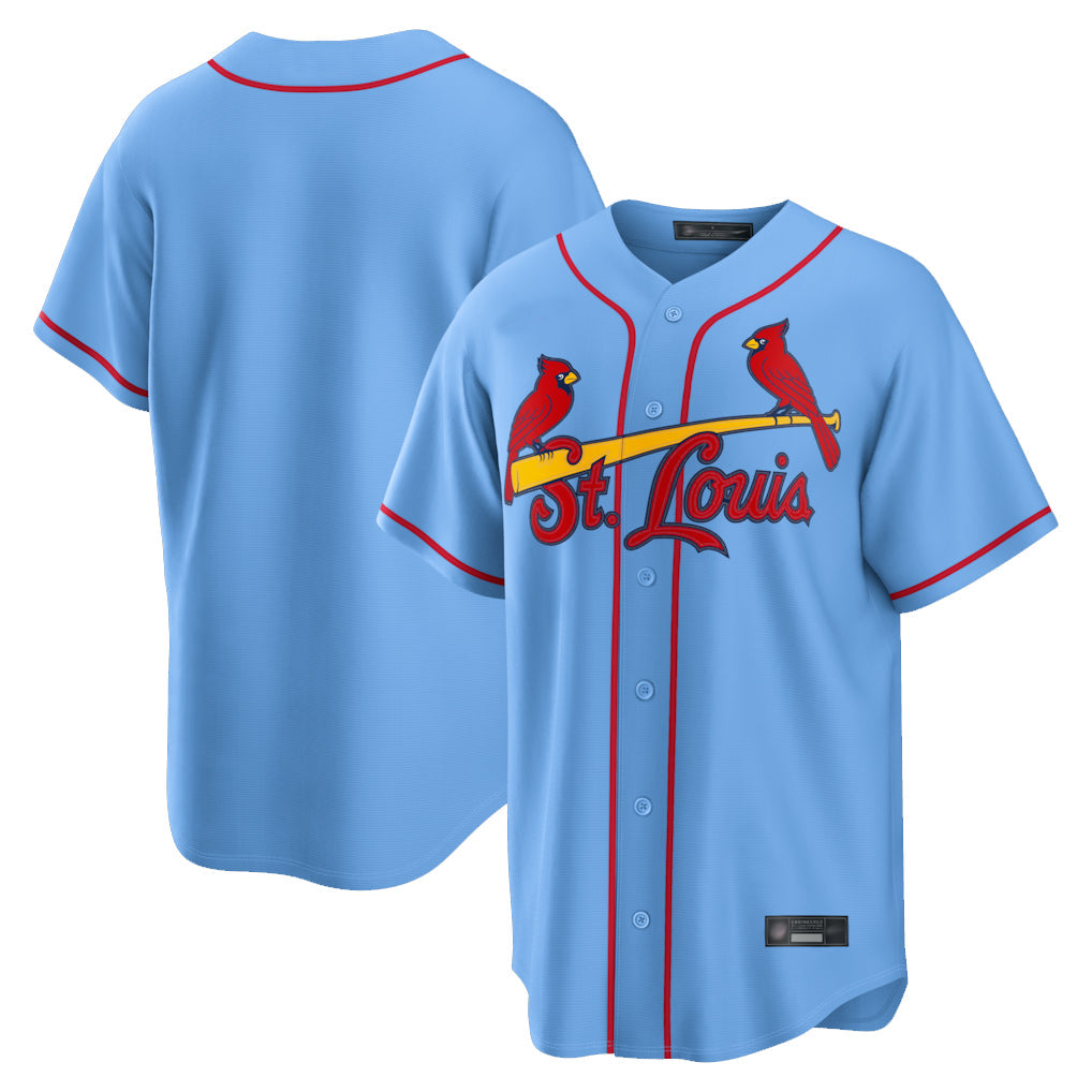 Elroe St. Louis Cardinals Blank Player Light Blue Home Limited Game Stitched Jerseys
