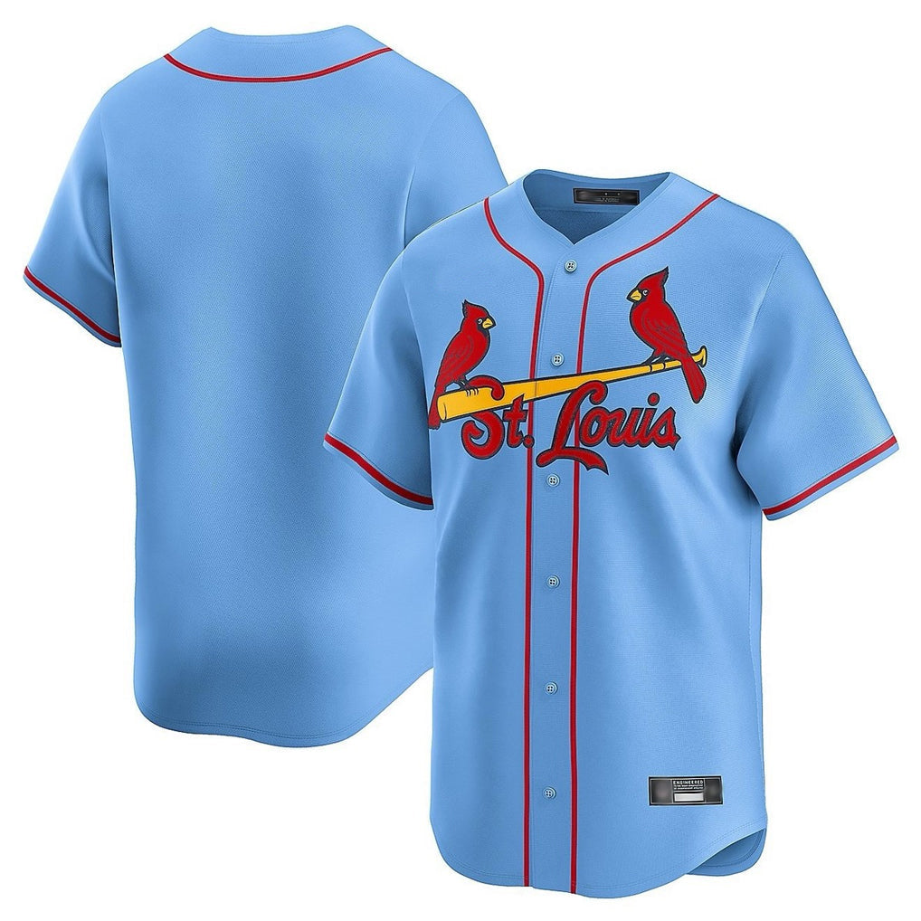 Elroe St. Louis Cardinals Blank Player Light Blue Home Limited Stitched Jerseys
