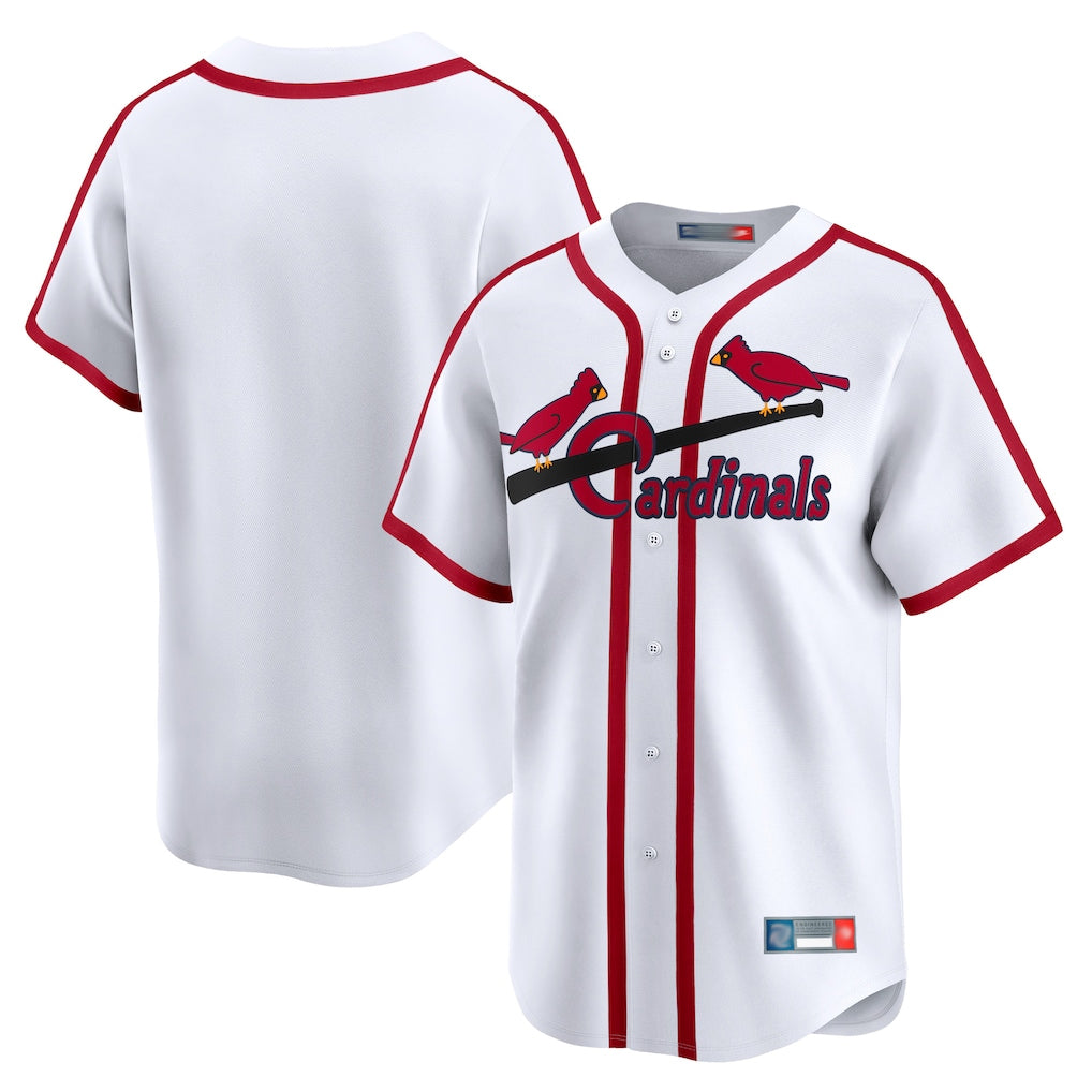 Elroe St. Louis Cardinals Blank Player White Cooperstown Collection Limited Stitched Jerseys
