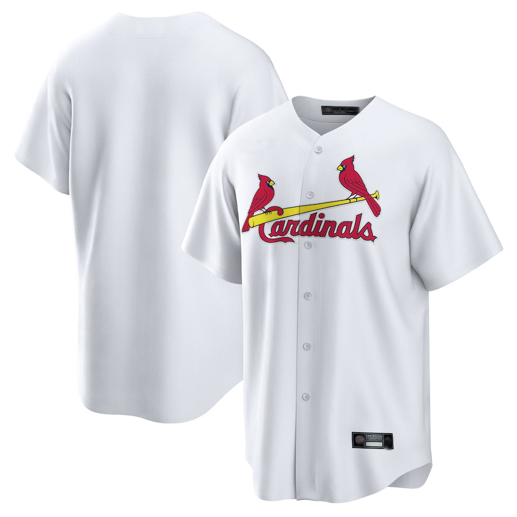 Elroe St. Louis Cardinals Blank Player White Home Game Stitched Jerseys