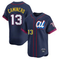 Elroe TB.Rays #13 Junior Caminero Player Navy All-star Limited Stitched Jersey