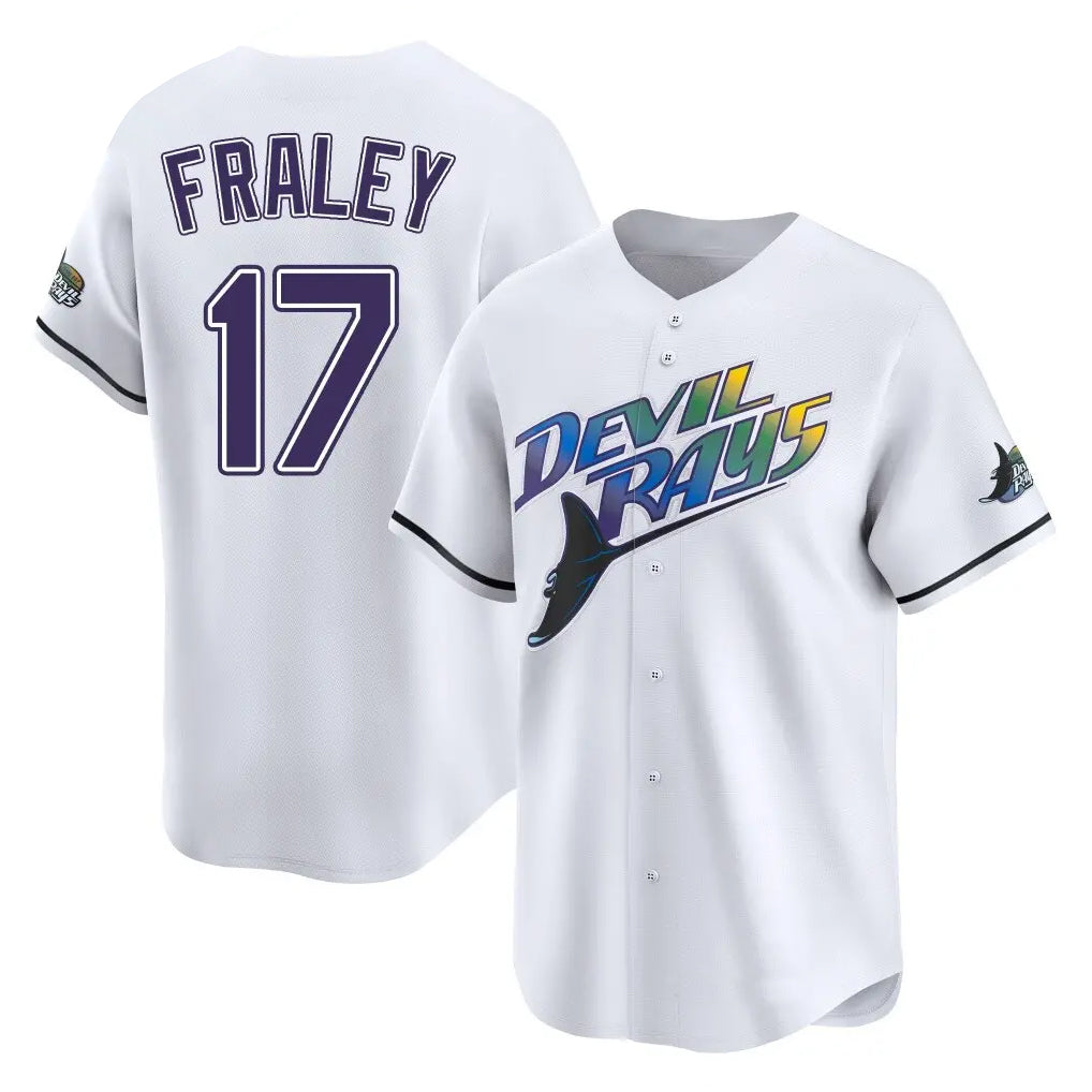Elroe TB.Rays #17 Jake Fraley Player White City Connect Home Stitched Jerseys