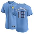 Elroe TB.Rays #18 Shane McClanahan Player Light Blue Home Limited Stitched Jerseys