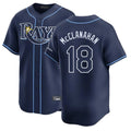 Elroe TB.Rays #18 Shane McClanahan Player Navy Home Limited Stitched Jerseys