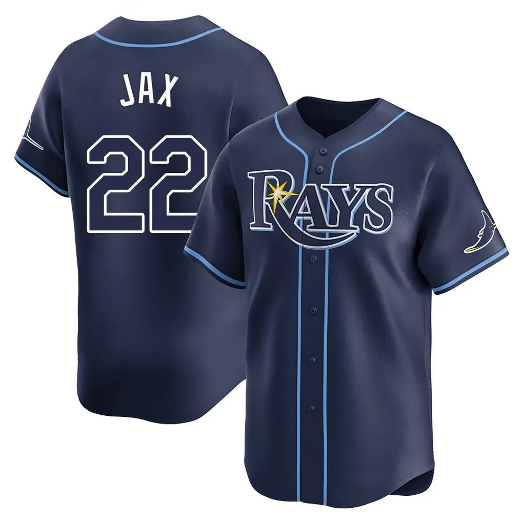 Elroe TB.Rays #22 Griffin Jax Player Navy Home Limited Stitched Jerseys