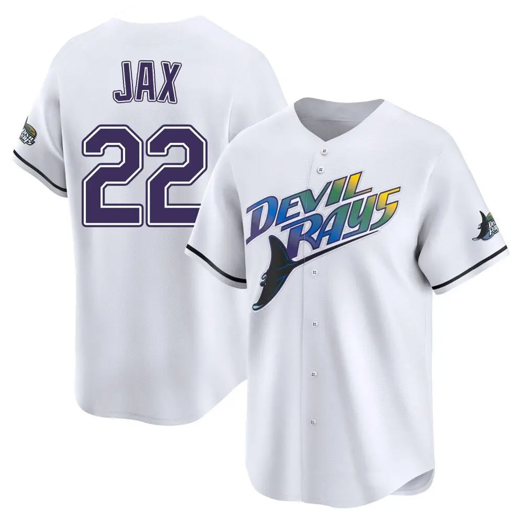 Elroe TB.Rays #22 Griffin Jax Player White City Connect Home Stitched Jerseys