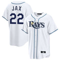 Elroe TB.Rays #22 Griffin Jax Player White Home Game Stitched Jerseys