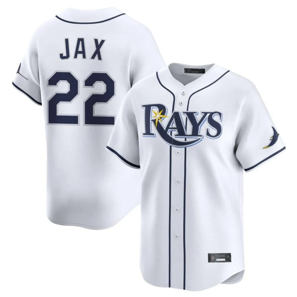 Elroe TB.Rays #22 Griffin Jax Player White Home Limited Stitched Jerseys