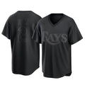 Elroe TB.Rays #2 Yandy Diaz Player Black Home Game Stitched Jerseys