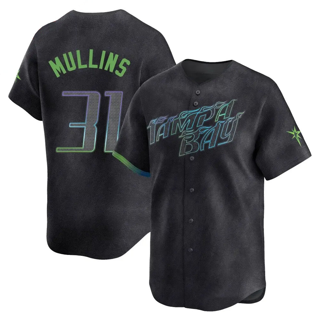 Elroe TB.Rays #31 Cedric Mullins Player Black City Connect Home Limited Stitched Jerseys