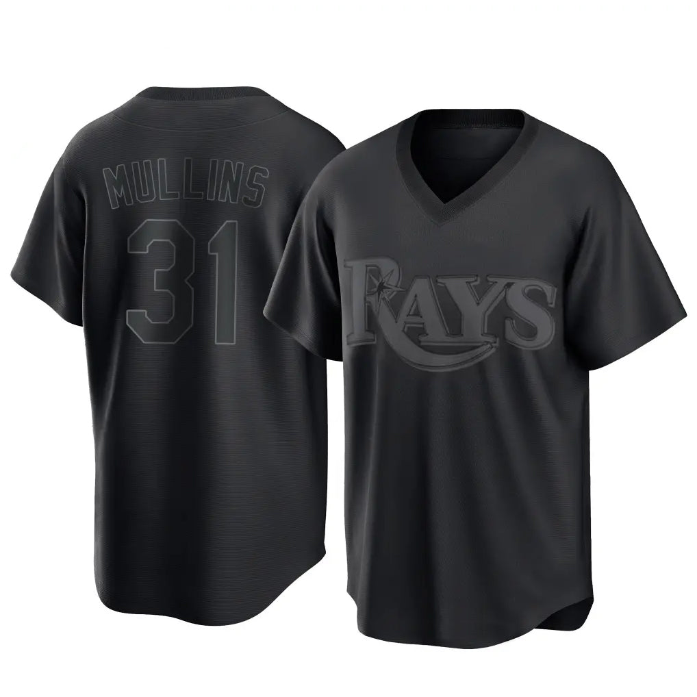 Elroe TB.Rays #31 Cedric Mullins Player Black Home Game Stitched Jerseys