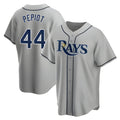 Elroe TB.Rays #44 Ryan Pepiot Player Gray Home Game Stitched Jerseys