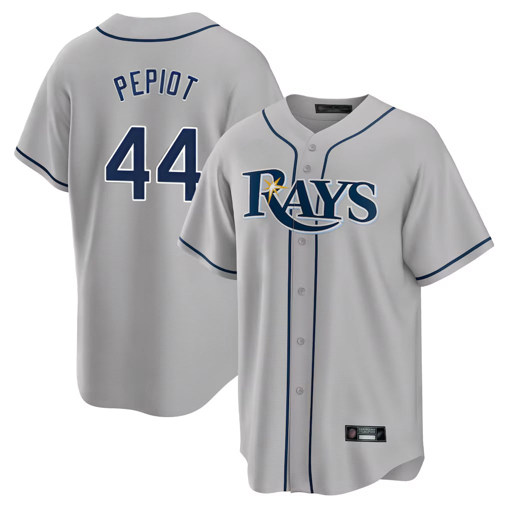 Elroe TB.Rays #44 Ryan Pepiot Player Gray Home Limited Stitched Jerseys