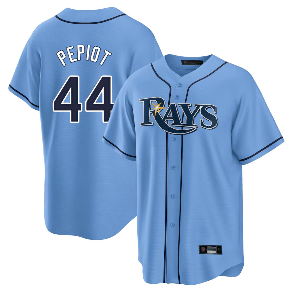 Elroe TB.Rays #44 Ryan Pepiot Player Light Blue Home Limited Stitched Jerseys
