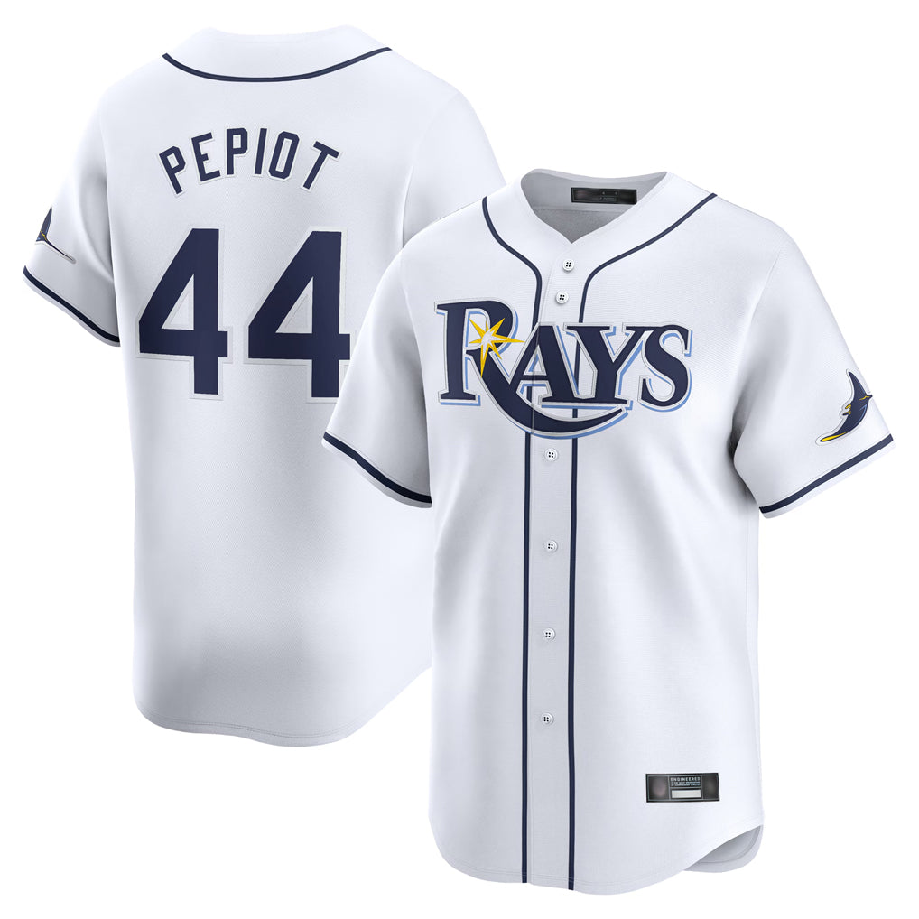 Elroe TB.Rays #44 Ryan Pepiot Player White Home Limited Stitched Jerseys