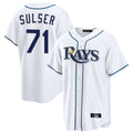 Elroe TB.Rays #71 Cole Sulser Player White Home Game Stitched Jerseys