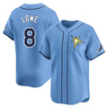 Elroe TB.Rays #8 Brandon Lowe Player Light Blue Home Limited Stitched Jerseys