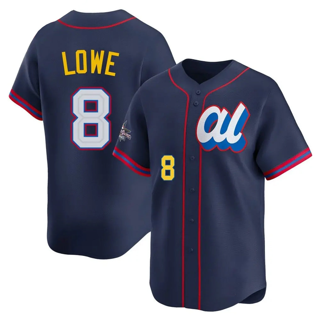 Elroe TB.Rays #8 Brandon Lowe Player Navy Limited American League All-Star Edition Stitched Jerseys