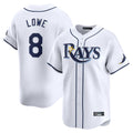 Elroe TB.Rays #8 Brandon Lowe Player White Home Limited Stitched Jerseys
