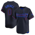 Elroe T.Blue Jays #0 Andres Gimenez Player Black City Connect Limited Stitched Jerseys