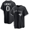 Elroe T.Blue Jays #0 Andres Gimenez Player Black Home Game Stitched Jerseys