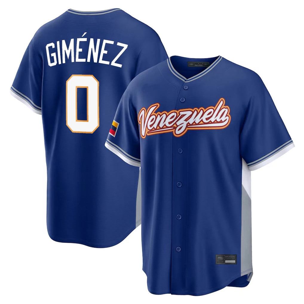 Elroe T.Blue Jays #0 Andres Gimenez Player Royal 2026 World Series Classic Limited Stitched Jerseys