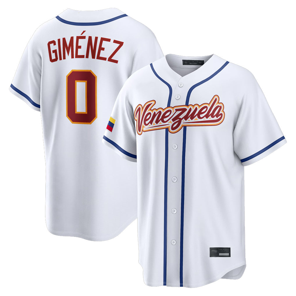 Elroe T.Blue Jays #0 Andres Gimenez Player White 2026 World Series Classic Limited Stitched Jerseys
