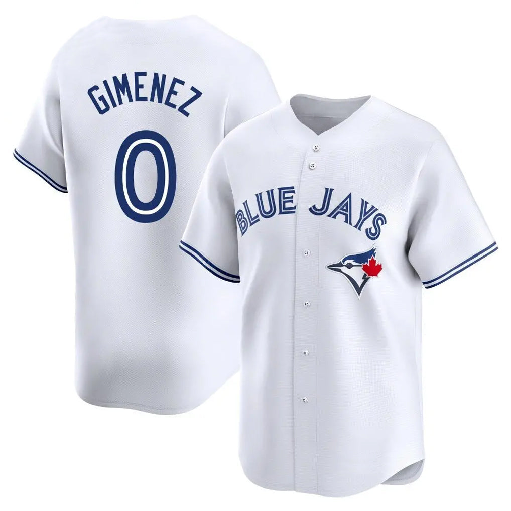 Elroe T.Blue Jays #0 Andres Gimenez Player White Home Limited Stitched Jerseys