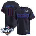 Elroe T.Blue Jays #11 Bo Bichette Player Black 2025 World Series City Connect Limited Stitched Jerseys
