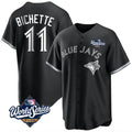 Elroe T.Blue Jays #11 Bo Bichette Player Black 2025 World Series Game Stitched Jerseys