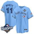 Elroe T.Blue Jays #11 Bo Bichette Player Blue 2025 World Series Game Stitched Jerseys