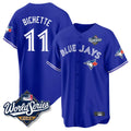 Elroe T.Blue Jays #11 Bo Bichette Player Blue 2025 World Series Rush Limited Stitched Jerseys