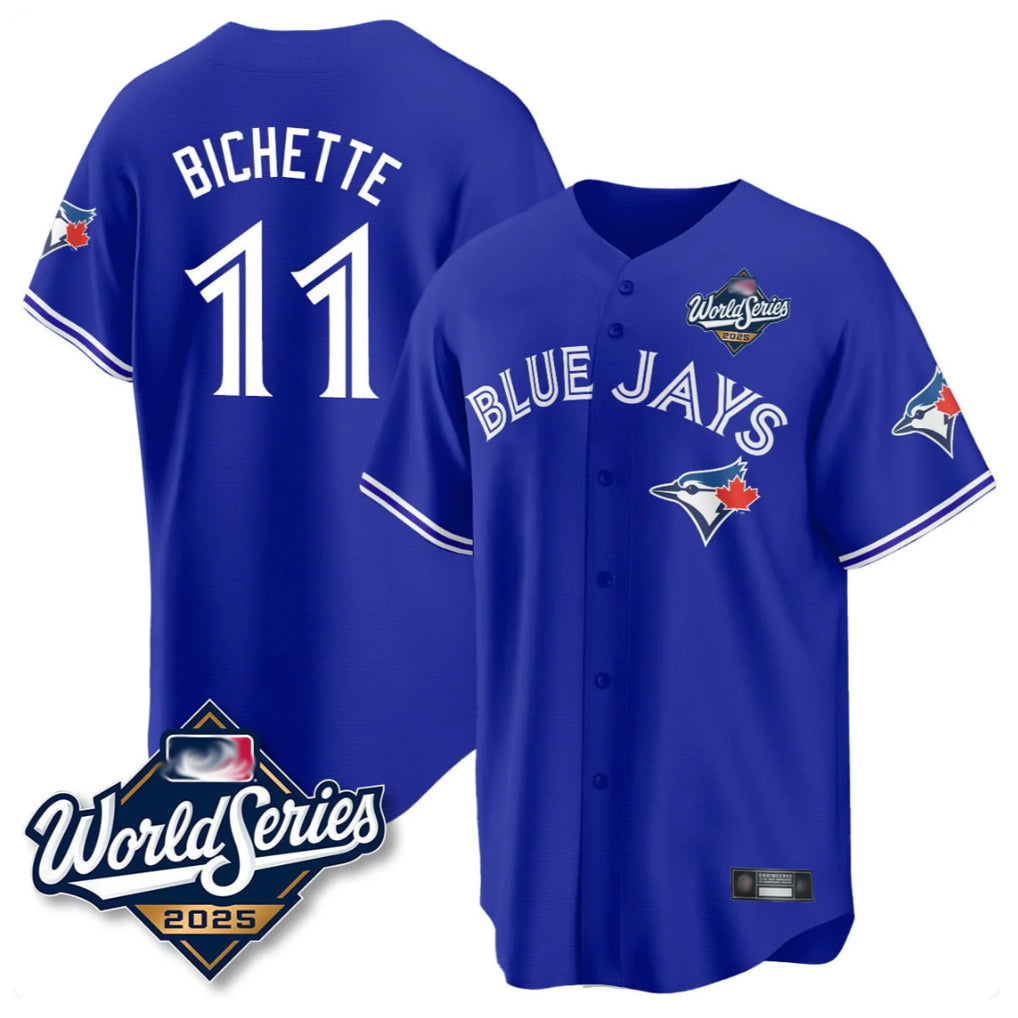 Elroe T.Blue Jays #11 Bo Bichette Player Blue 2025 World Series Rush Limited Stitched Jerseys