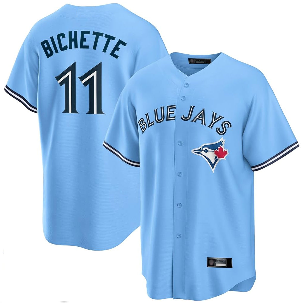 Elroe T.Blue Jays #11 Bo Bichette Player Blue Home Limited Stitched Jerseys